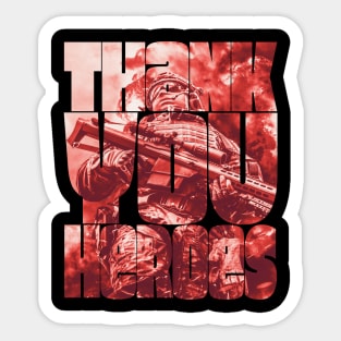 Thank You Heroes Elite Sniper Sticker